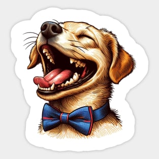 Chien heureux Sticker